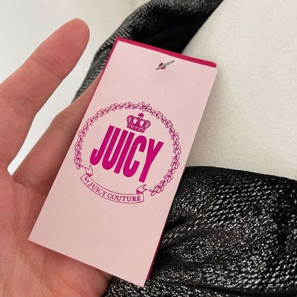 NWT Juicy Couture shine velour Jacket+mid rise wide leg pant S(Matching Set) - Picture 15 of 16